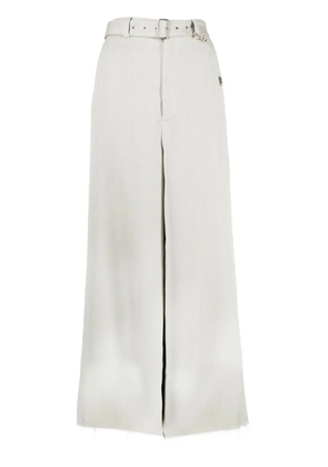 Maison MIHARA YASUHIRO belted wide-leg trousers - Grey