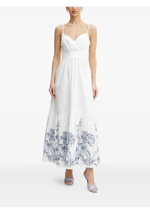 GUESS USA floral-print maxi dress - White