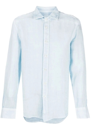120% Lino button-down fastening shirt - Blue