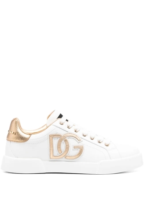 Dolce & Gabbana DG logo-patch sneakers - White