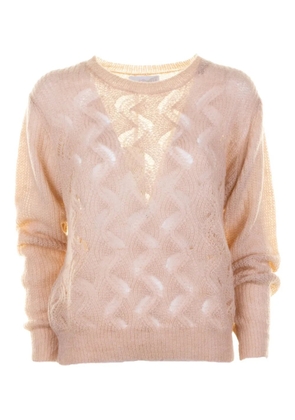 cinque ribbed-knit mohair sweater - Neutrals