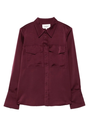 Ba&Sh double-pocket satin shirt - Purple