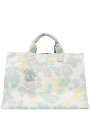 OBJECTS IV LIFE abstract-print cotton tote bag - White