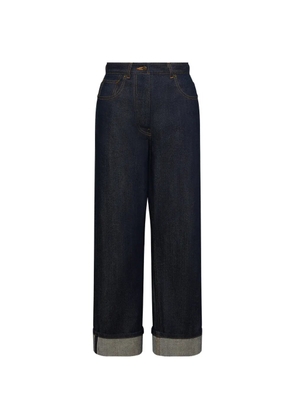 Thom Browne five-pocket cuffed jeans - Blue