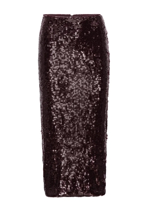 ROTATE BIRGER CHRISTENSEN sequin-embellished skirt - Red