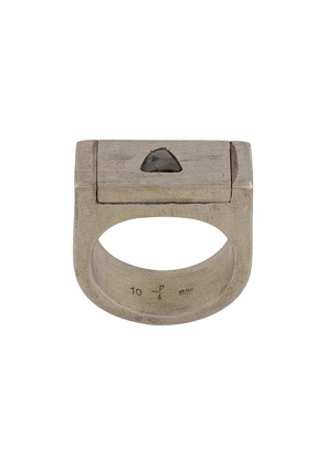 Parts of Four Plate 9mm ring - Silver