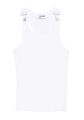 Jean Paul Gaultier ribbed tank top - White