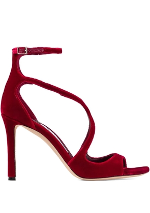 Jimmy Choo 95mm Azia strap sandals - Red