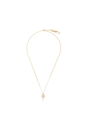 Coup De Coeur cross and disc necklace - Gold