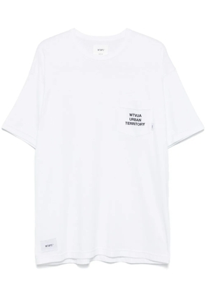 WTAPS logo-embroidered T-shirt - White