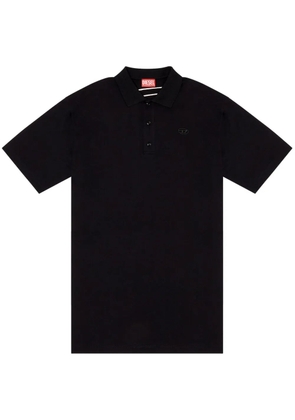 Diesel T-Vort-Megoval-D cotton polo shirt - Black