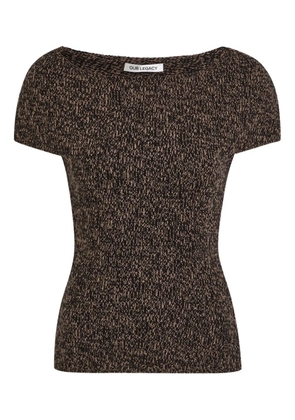 OUR LEGACY twist mouline top - Brown