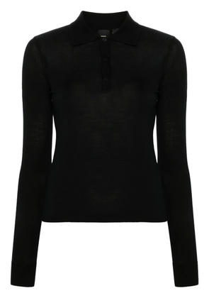 PINKO Liquoroso polo top - Black