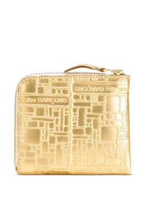 Comme Des Garçons Wallet logo-embossed leather wallet - Metallic