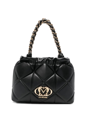 Love Moschino quilted chain-strap shoulder bag - Black
