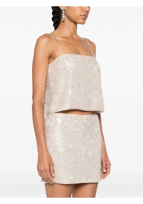 ROTATE BIRGER CHRISTENSEN sequin-embellished blouse - Neutrals