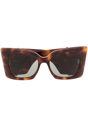 Saint Laurent Eyewear SL M119 oversized cat-eye sunglasses - Brown