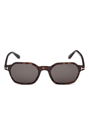 TOM FORD Eyewear geometric frame sunglasses - Brown
