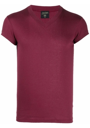 Jean Paul Gaultier Pre-Owned 2000s V-neck T-shirt - Red