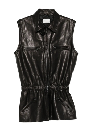 Magda Butrym sheepskin elasticated waistcoat - Black
