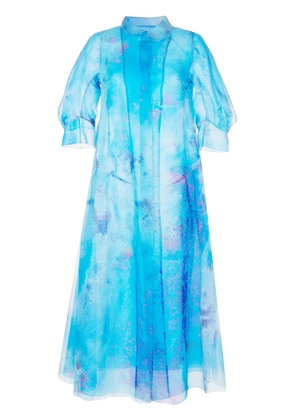 SHIATZY CHEN printed silk dress - Blue