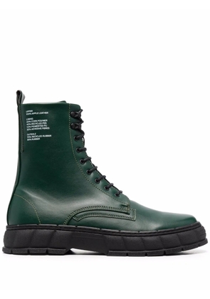 Virón logo-print ankle boots - Green