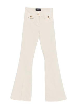 Seafarer buttoned flared trousers - Neutrals
