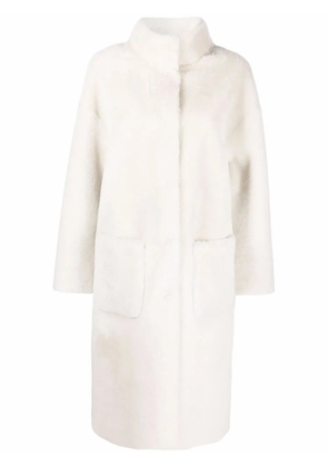 Liska reversible shearling coat - Neutrals