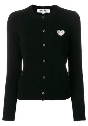 Comme Des Garçons Play heart logo cardigan - Black