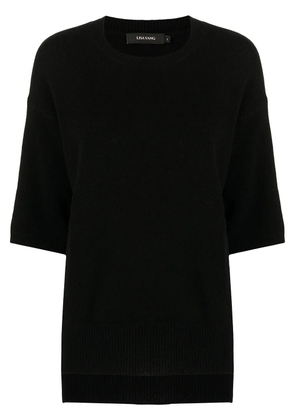 Lisa Yang short-sleeve cashmere top - Black