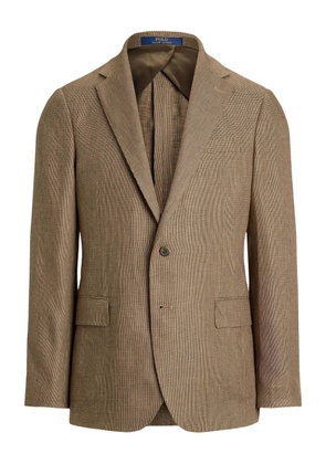 Polo Ralph Lauren checked single-breasted blazer - Brown