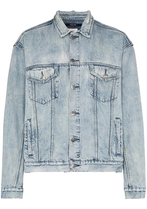 Ksubi acid-wash distressed denim jacket - Blue