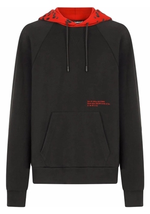 Dolce & Gabbana Eyes Talk leopard-hood hoodie - Black