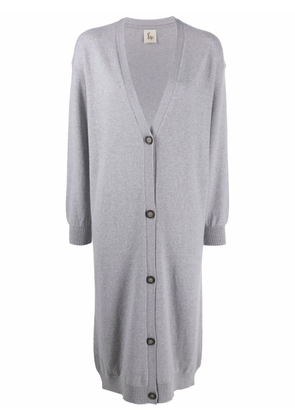 PAULA button-up cashmere cardigan - Grey