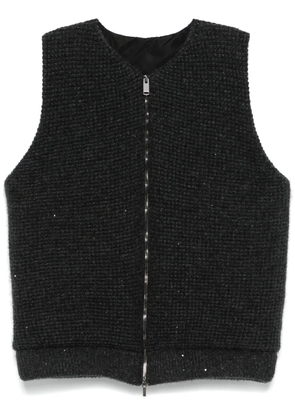 Fabiana Filippi sequin-embellished gilet - Grey