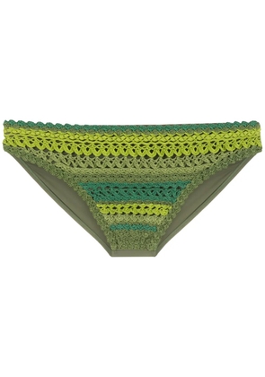 Amir Slama crochet swim briefs - Green