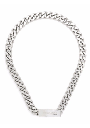 DSQUARED2 logo plaque chain-link necklace - Silver