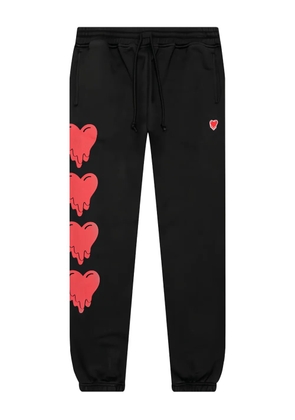 Emotionally Unavailable melting-heart logo sweatpants - Black