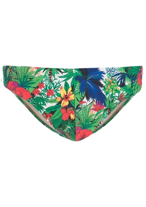 Amir Slama floral-print swimming trunks - Green