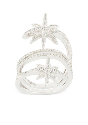 APM Monaco Double Météorites ring - Silver