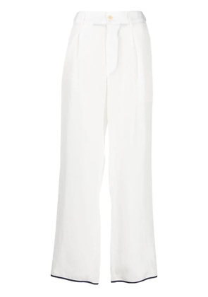 Jejia contrasting-trim detail trousers - White