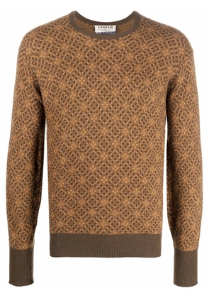 A.N.G.E.L.O. Vintage Cult 1970s geometric pattern jumper - Brown