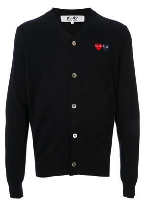 Comme Des Garçons Play embroidered logo cardigan - Blue