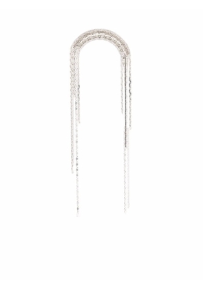 Wouters & Hendrix Serpentine falling chains statement earring - Silver