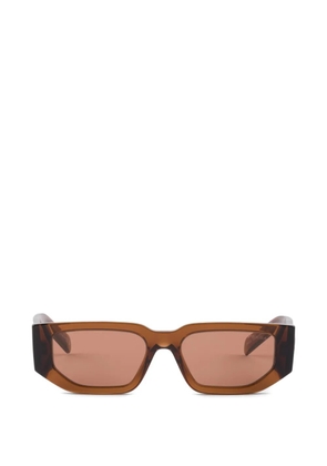 Prada Eyewear rectangle-frame logo sunglasses - Brown