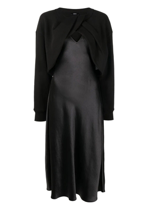 Goen.J twist-front maxi dress - Black