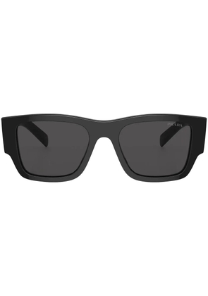 Prada Eyewear logo-arm detail sunglasses - Black