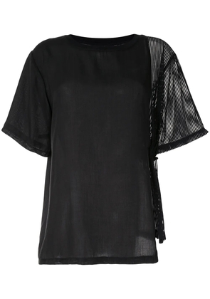 Haculla sheer short-sleeve T-shirt - Black