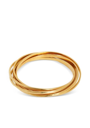 Jil Sander multilayer engraved-logo bracelet - Gold