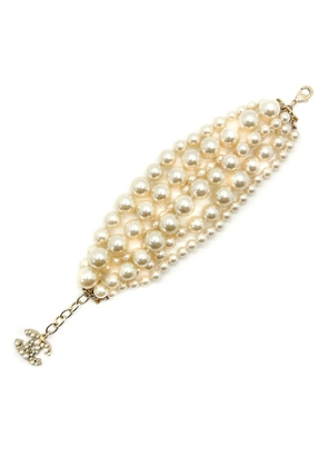 CHANEL Pre-Owned 2014s Pearl Torsade bracelet - Gold